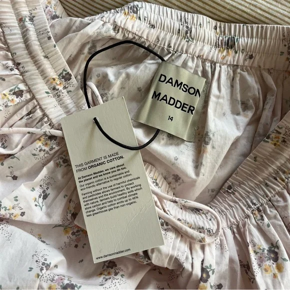 Damson Madder NWT Floral White Skirt - Picture 2 of 7